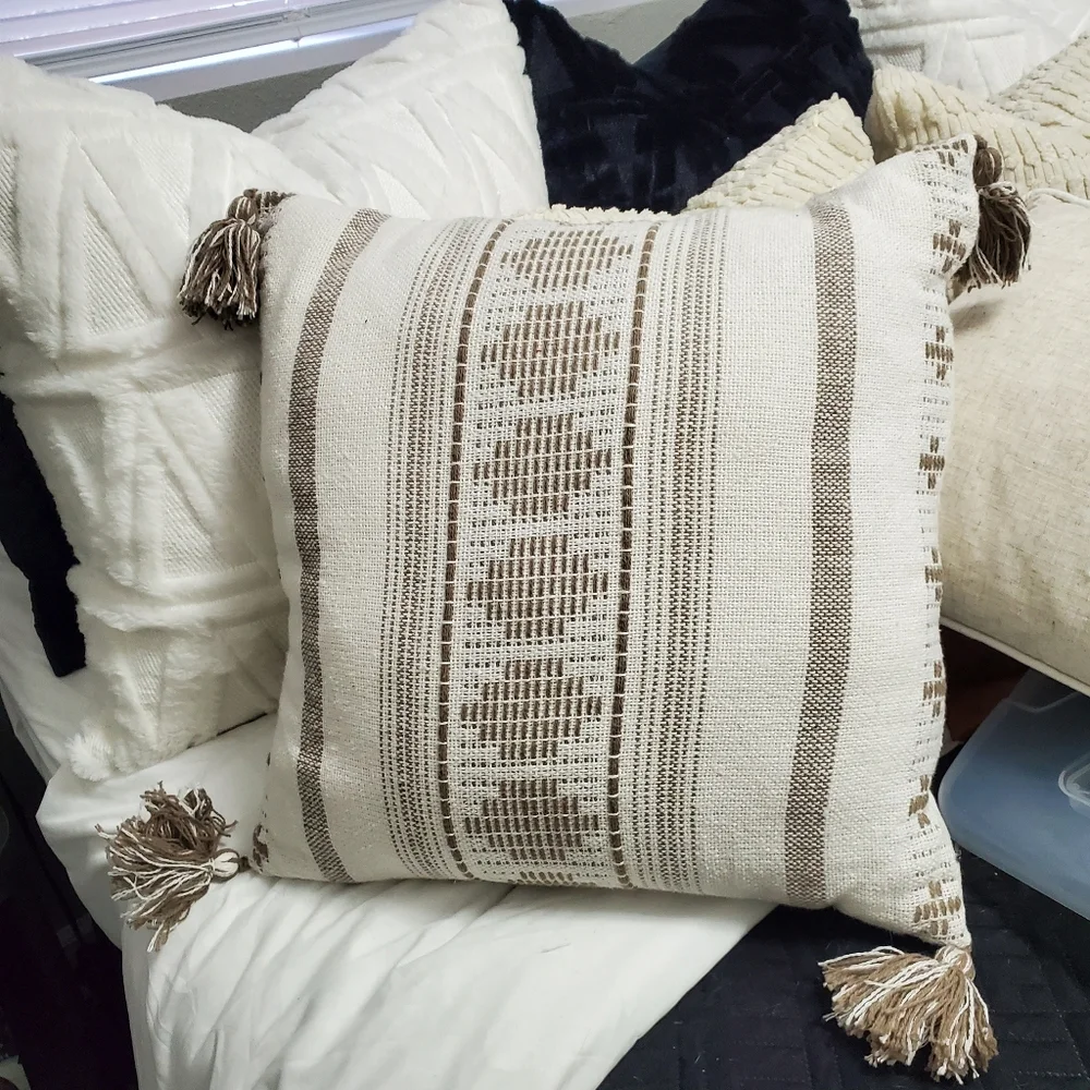 Boho accent pillow